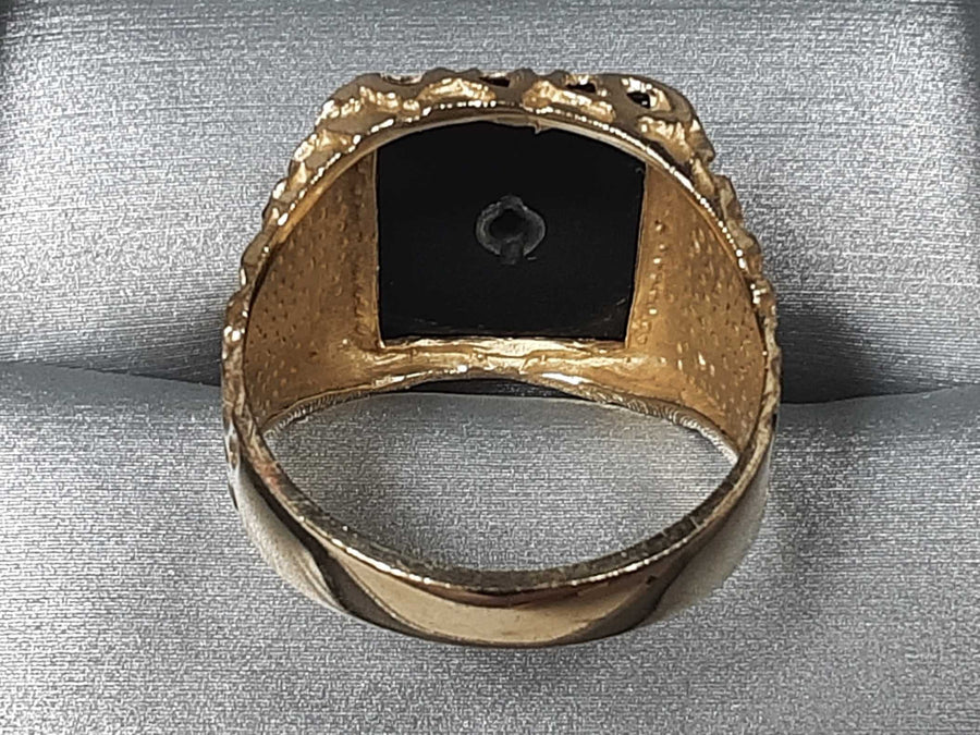 Men's Ring - Yellow Gold 14k (.585) 7 grams Size 10.5