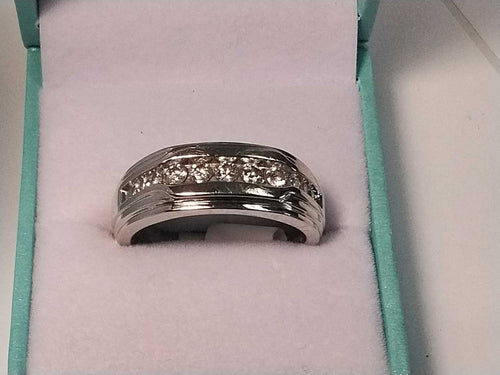 Ring - Wedding Band - White Gold 10k (.417) 7.9 grams Size 11