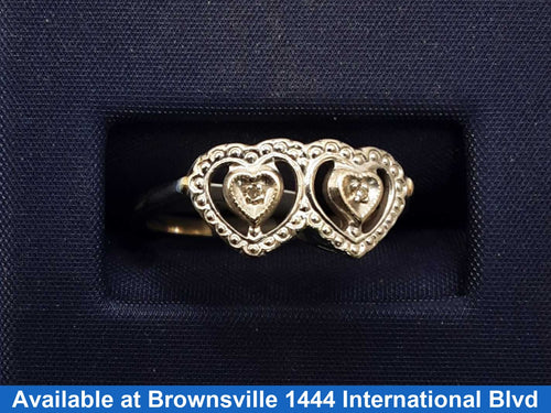 Women's Ring - White Gold 10k (.417) 2.3 grams Size 20