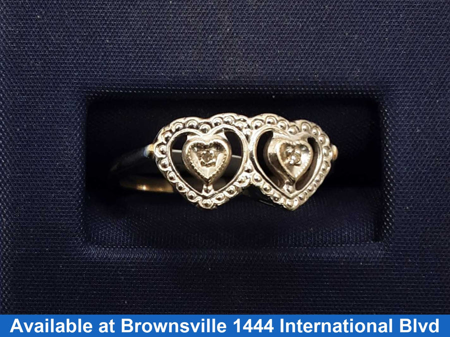 Women's Ring - White Gold 10k (.417) 2.3 grams Size 20