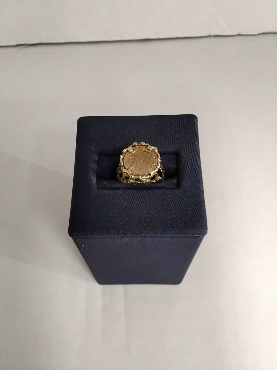 Men's Ring - Yellow Gold 14k (.585) 2.1 grams Size 4