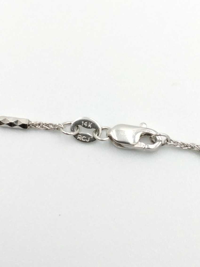 Bead Chain - White Gold 14k (.585) 3.3 grams 20 inch