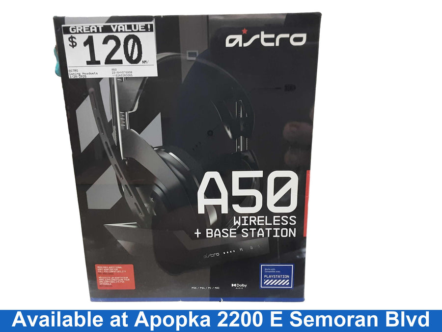 Astro A50 Black Gaming Headset