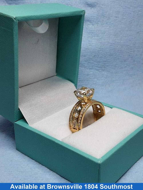 Women's Ring - Yellow Gold 14k (.585) 4 grams Size 6.5