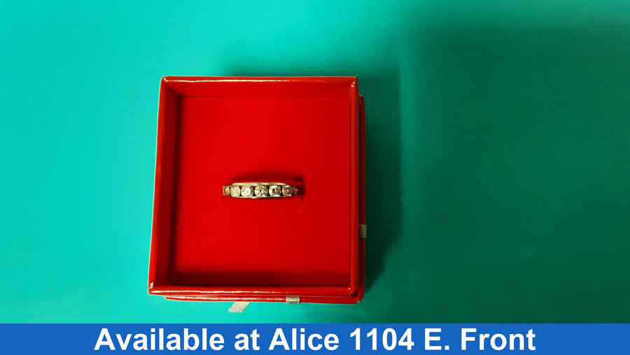 Ring - Wedding Band - White Gold 14k (.585) 4.6 grams Size 8.5