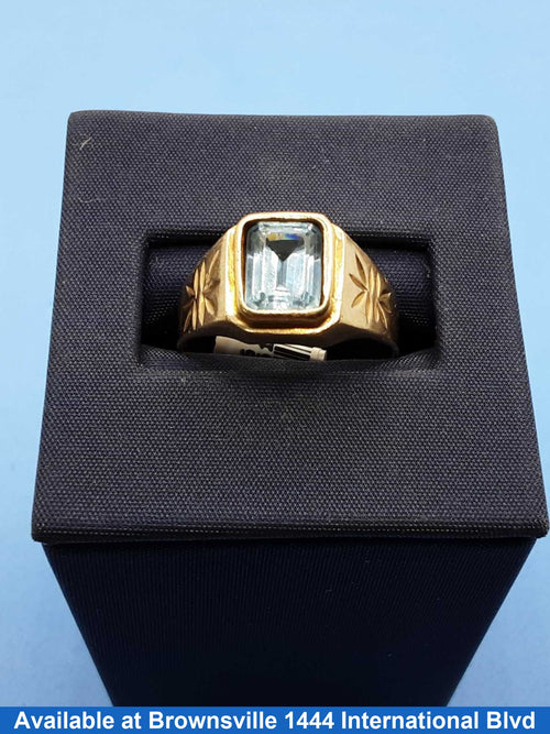 Men's Ring - Yellow Gold 10k (.417) 3.2 grams Size 9