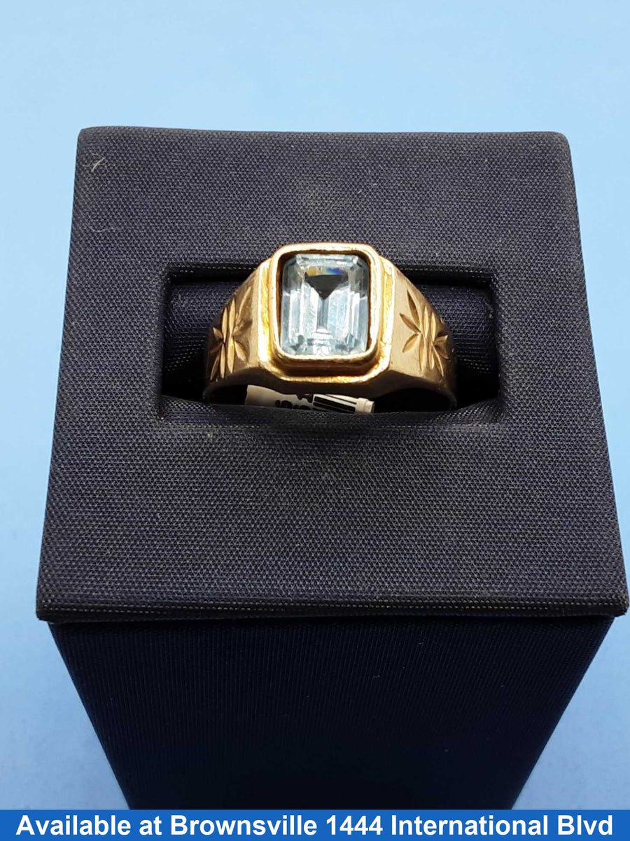 Men's Ring - Yellow Gold 10k (.417) 3.2 grams Size 9