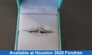 Women's Ring - White Gold 14k (.585) 2.2 grams Size 7.5