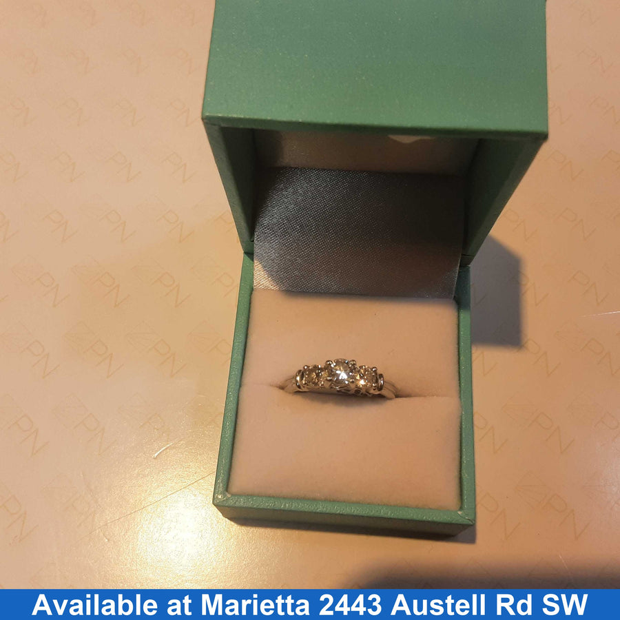 Ring - Engagement Set - Platinum 6.6 grams Size 20