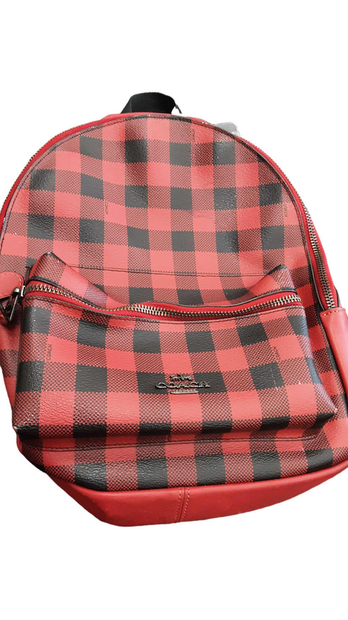 Coach Medium Charlie Backpack Red Purse / Handbag