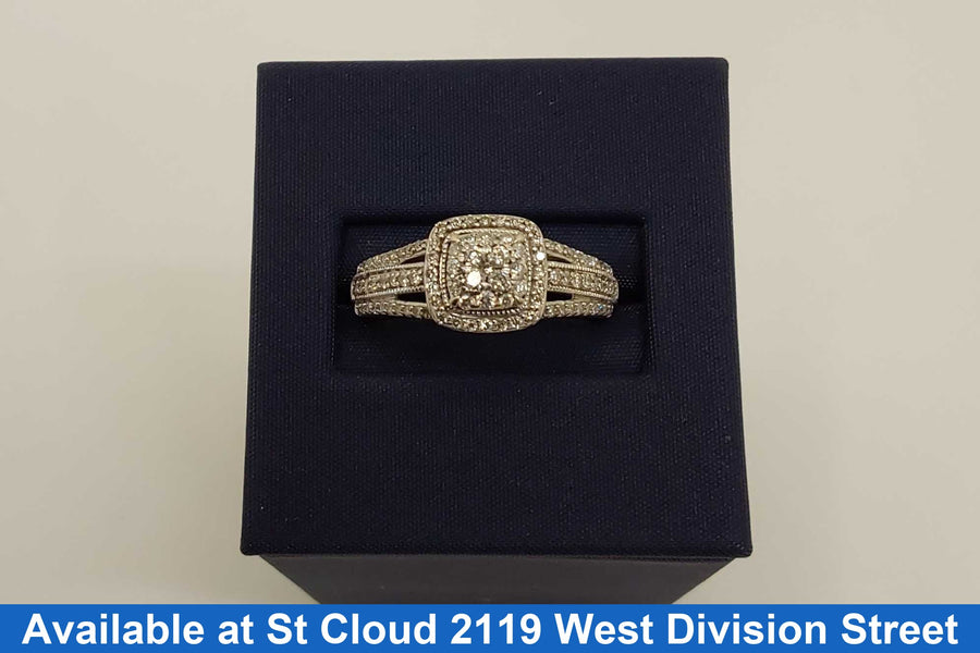 Ring - Wedding Set - Yellow Gold 10k (.417) 3.64 grams Size 9