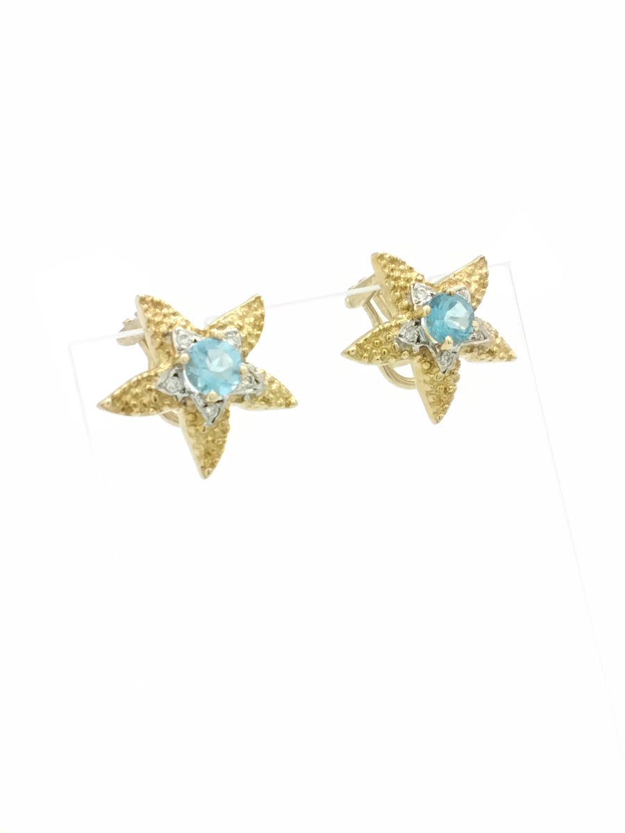 Earrings - Yellow Gold 14k (.585) 5.8 grams