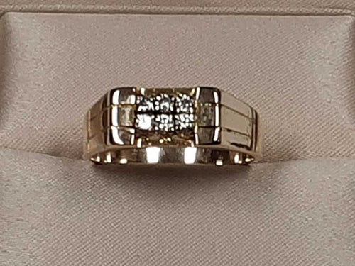 Men's Ring - Yellow Gold 14k (.585) 5 grams Size 10.5