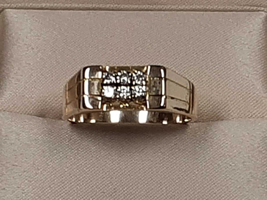 Men's Ring - Yellow Gold 14k (.585) 5 grams Size 10.5