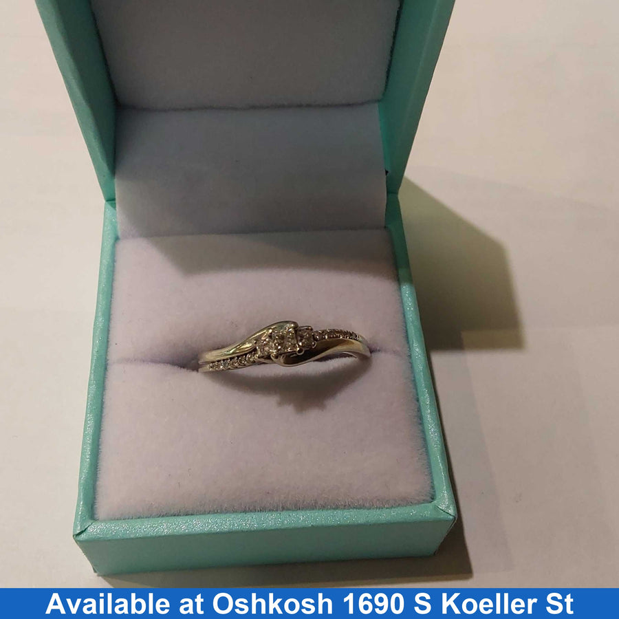 Ring - Wedding Band - White Gold 10k (.417) 3.2 grams Size 10