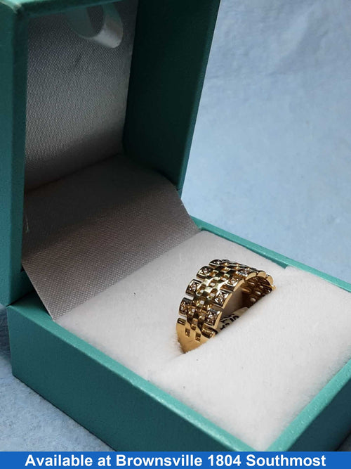 Women's Ring - Yellow Gold 14k (.585) 2.4 grams Size 7.5