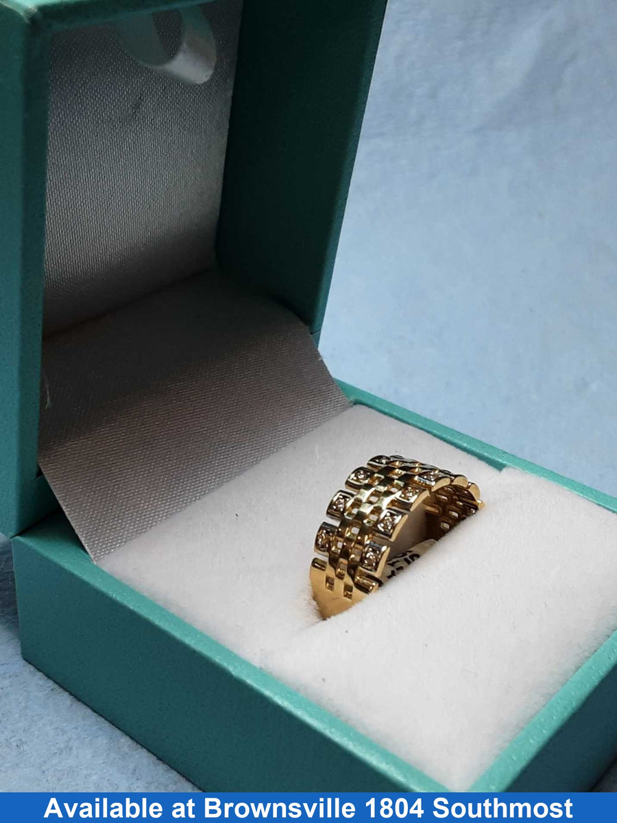 Women's Ring - Yellow Gold 14k (.585) 2.4 grams Size 7.5