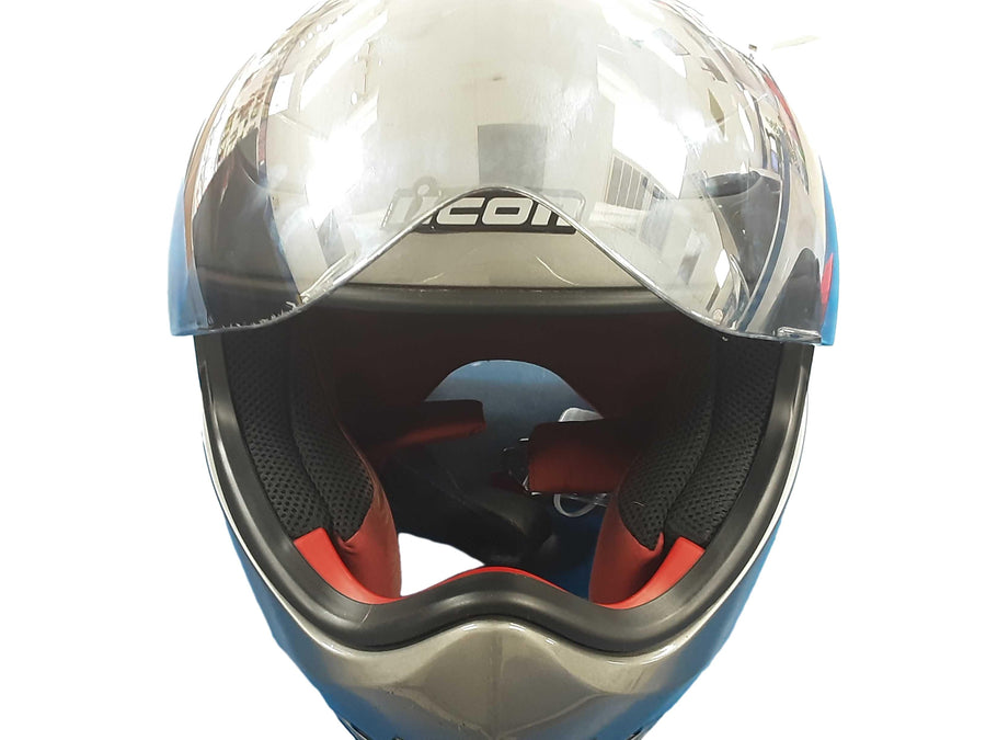 Icon Fmvss Gray Helmet