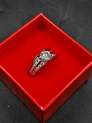 Ring - Engagement Set - White Gold 14k (.585) 7.8 grams Size 9