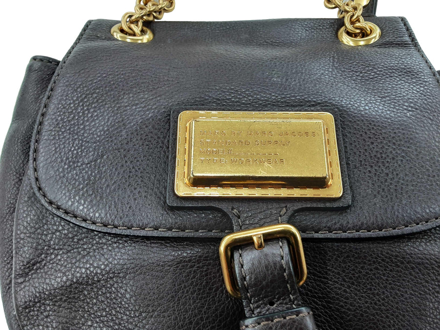 Marc Jacobs Axelremsvaka Crossbody Brown Purse / Handbag