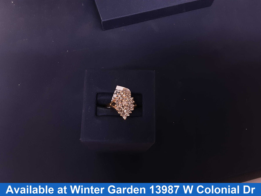 Women's Ring - Yellow Gold 10k (.417) 3.6 grams Size 5.5