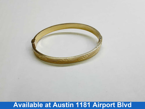 Bangle Bracelet - Yellow Gold 14k (.585) 7.9 grams 7 inch