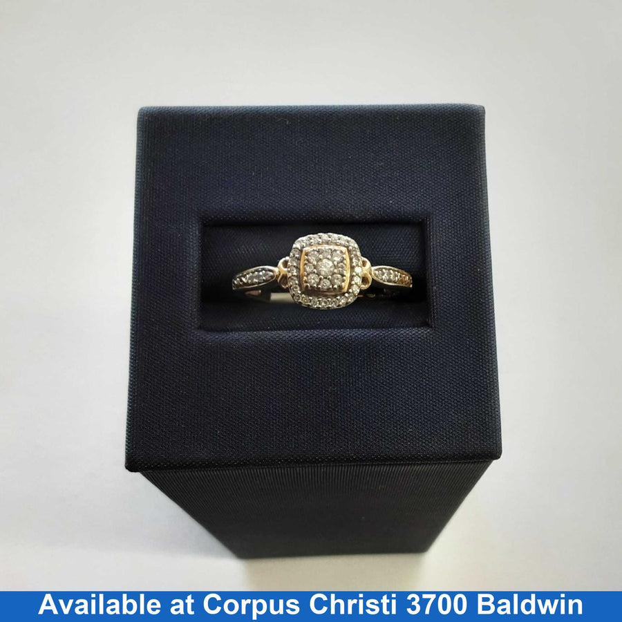 Women's Ring - Yellow Gold 10k (.417) 2.2 grams Size 7