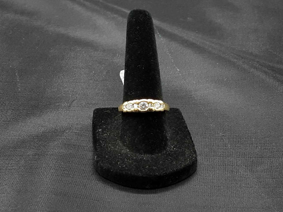Ring - Wedding Band - Yellow Gold 14k (.585) 3.3 grams Size 6.5