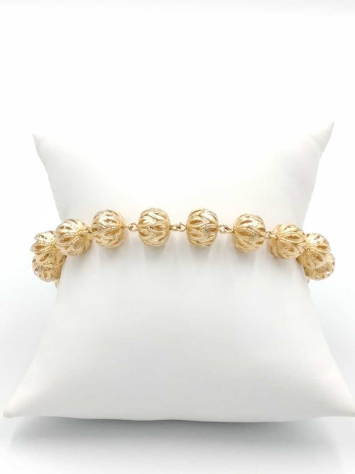 Bead Bracelet - Yellow Gold 10k (.417) 13 grams 9 inch