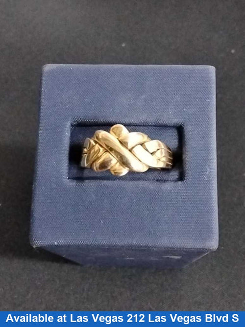 Women's Ring - Yellow Gold 14k (.585) 6.4 grams Size 20
