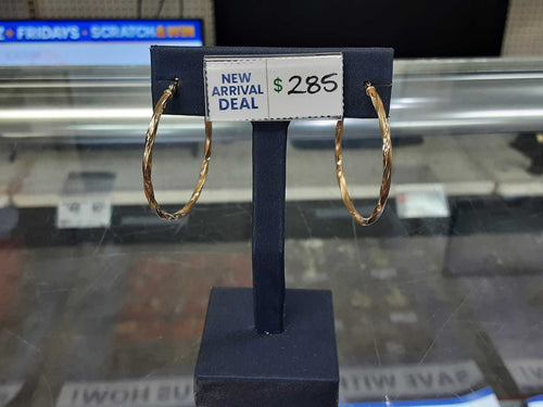 Hoop Earrings - Yellow Gold 14k (.585) 2 grams
