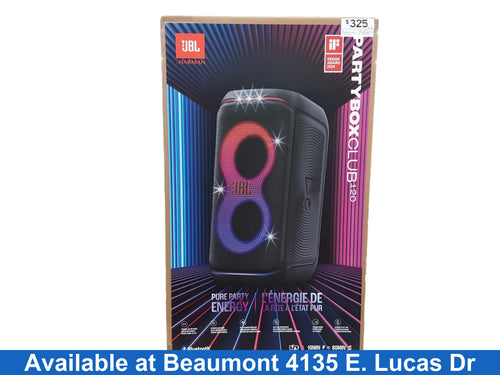 Jbl Part Box Club 120 Black Portable Speaker