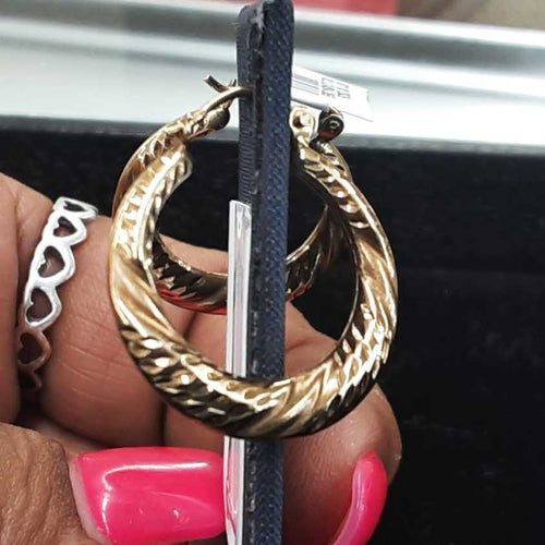 Bangle Earrings - Yellow Gold 10k (.417) 1.4 grams