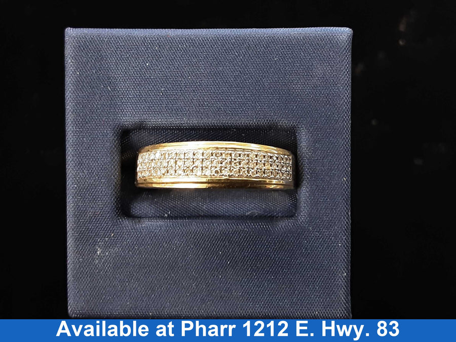 Ring - Wedding Band - Yellow Gold 10k (.417) 5.5 grams Size 8