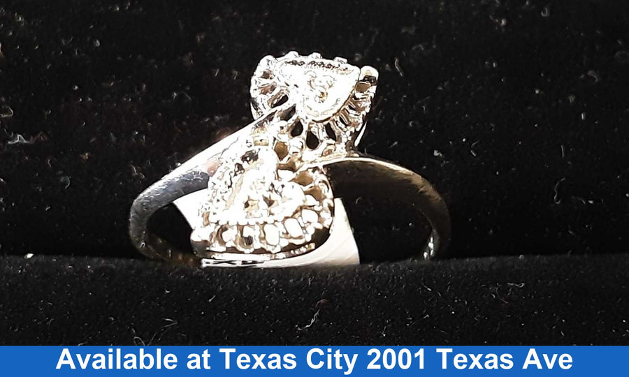 Women's Ring - White Gold 10k (.417) 1.7 grams Size 5