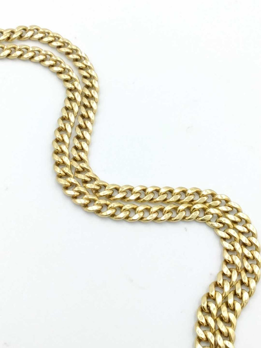 Cuban Link Chain - Yellow Gold 10k (.417) 9.3 grams 18 inch