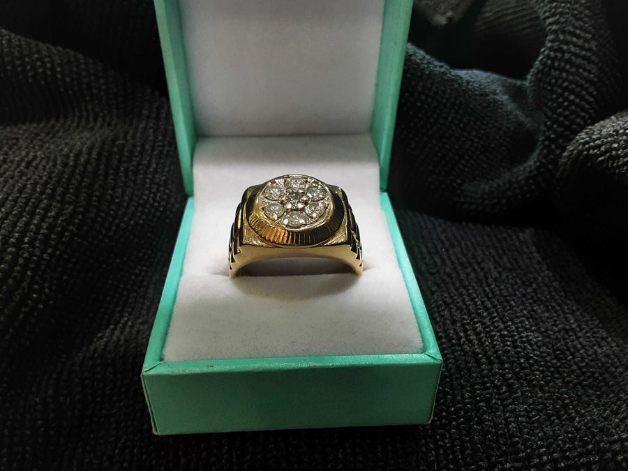 Men's Ring - Yellow Gold 14k (.585) 12.4 grams Size 12