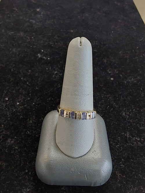 Women's Ring - Anniversary - Yellow Gold 10k (.417) 3.4 grams Size 9.5