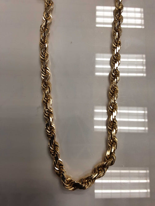 Rope Chain - Yellow Gold 10k (.417) 104.5 grams 22 inch