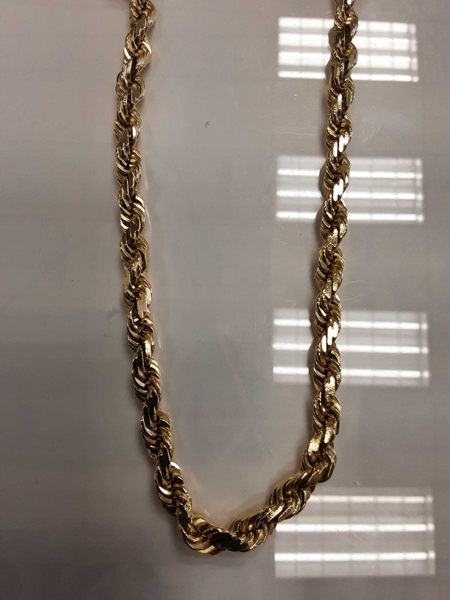Rope Chain - Yellow Gold 10k (.417) 104.5 grams 22 inch