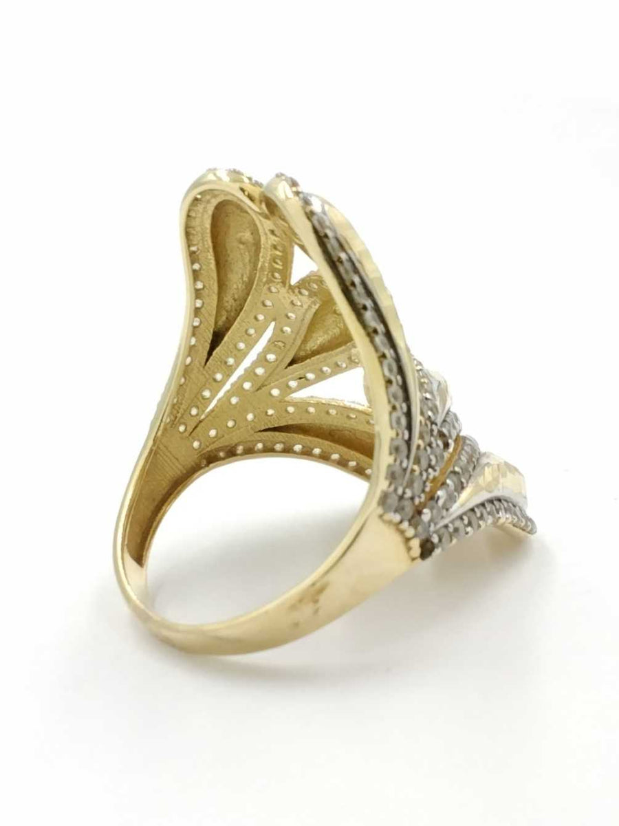 Women's Ring - Yellow Gold 14k (.585) 5.2 grams Size 8