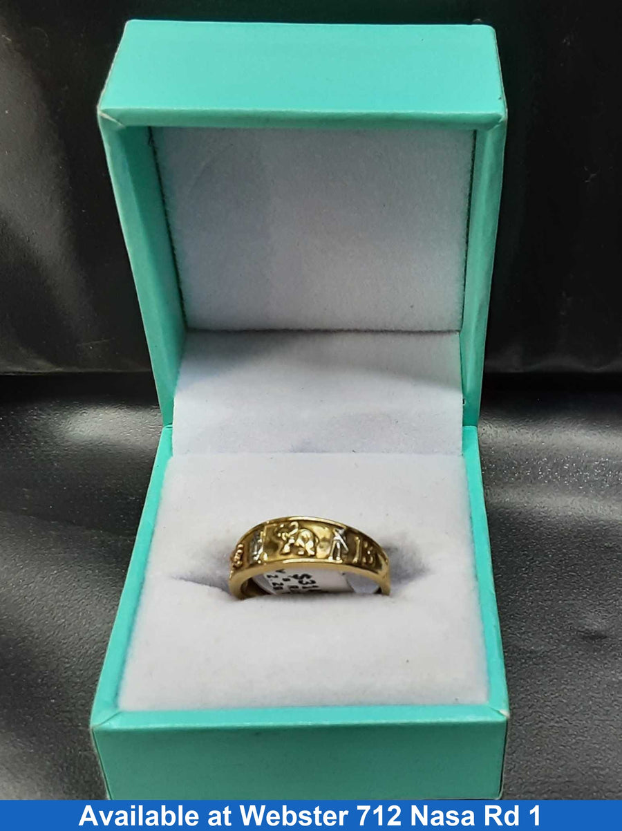 Women's Ring - Tricolor Gold 14k (.585) 2.2 grams Size 6.5