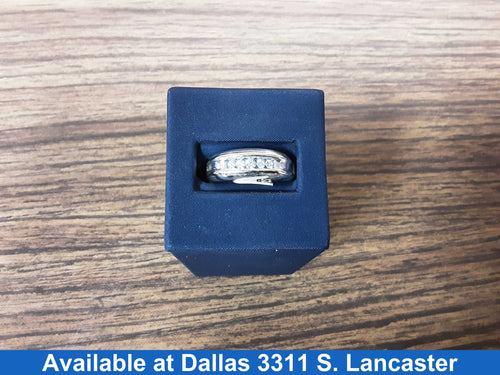Ring - Wedding Band - White Gold 14k (.585) 5.2 grams Size 10