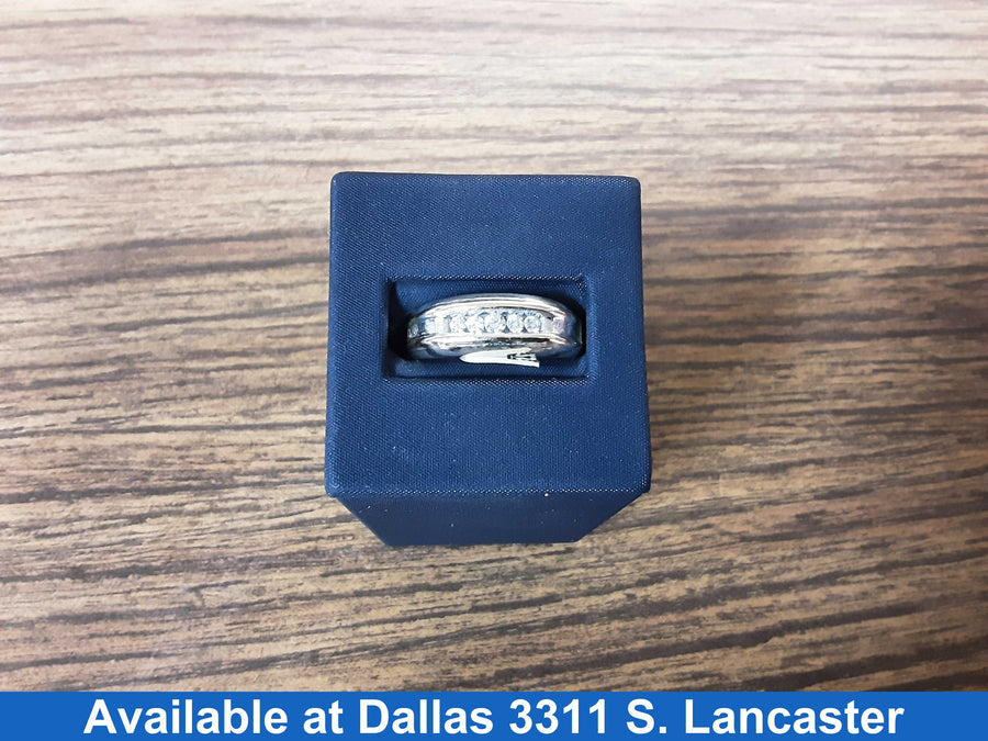 Ring - Wedding Band - White Gold 14k (.585) 5.2 grams Size 10