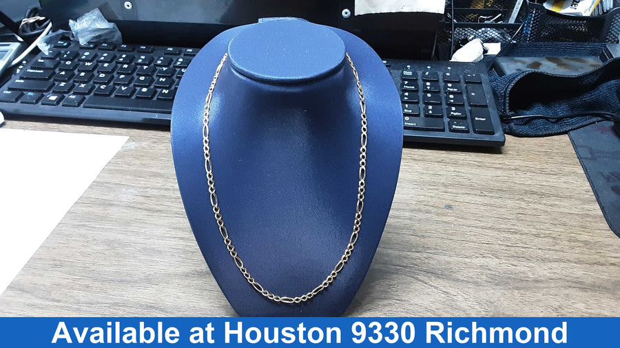 Figaro Chain - Yellow Gold 14k (.585) 5.9 grams 20 inch