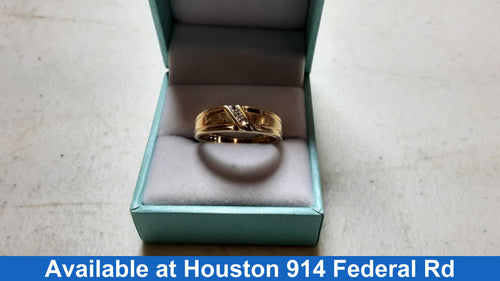 Ring - Wedding Band - Yellow Gold 10k (.417) 3 grams Size 10