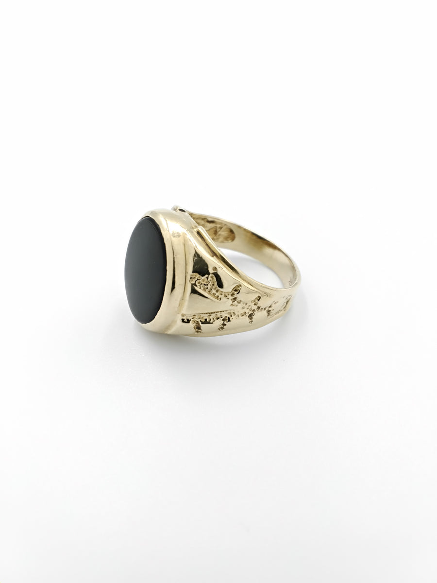 Men's Ring - Yellow Gold 14k (.585) 5.3 grams Size 8.5