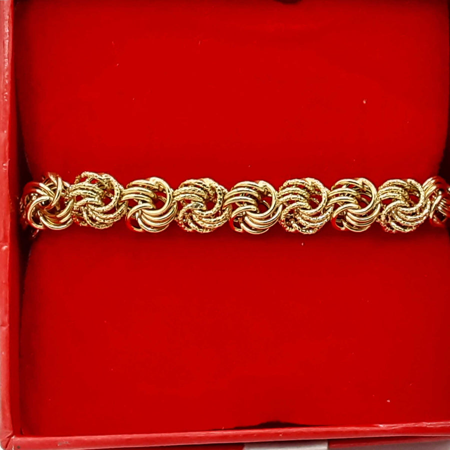 Link Bracelet - Yellow Gold 14k (.585) 5.7 grams 7 inch