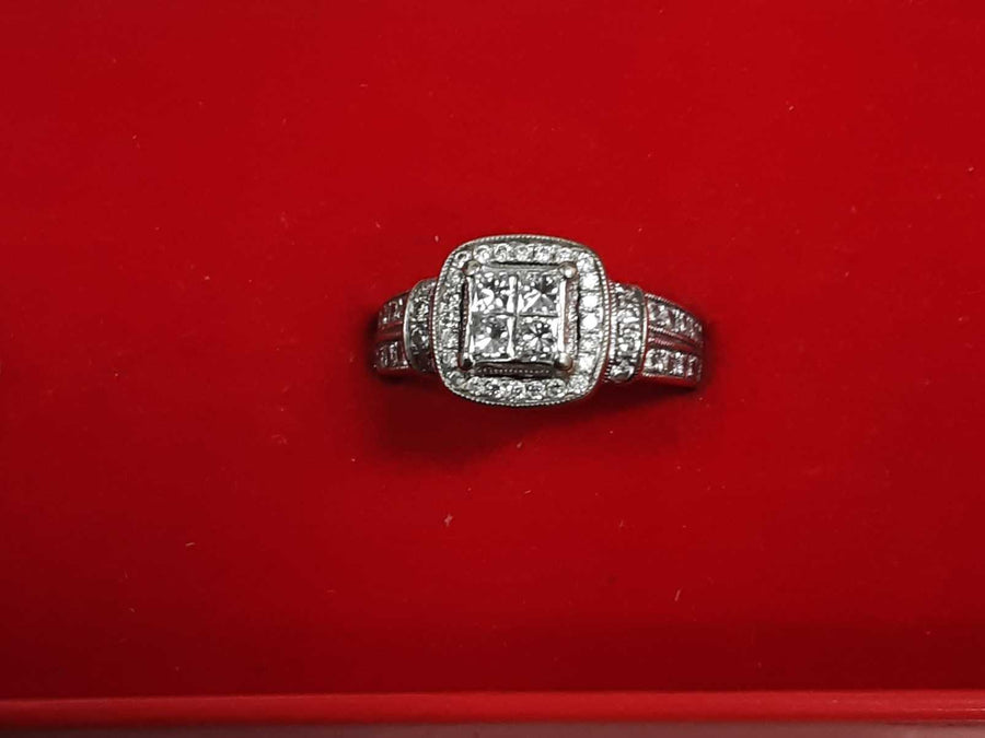 Women's Ring - White Gold 14k (.585) 5.4 grams Size 7