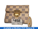 Louis Vuitton Damier Azur Koala Trifold Wallet Beige / Tan Wallet